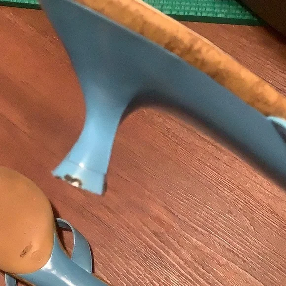 Adorable FIONI Tiffany Blue Women’s Floral Kitten Heel Sandals size 9 - Picture 4 of 5